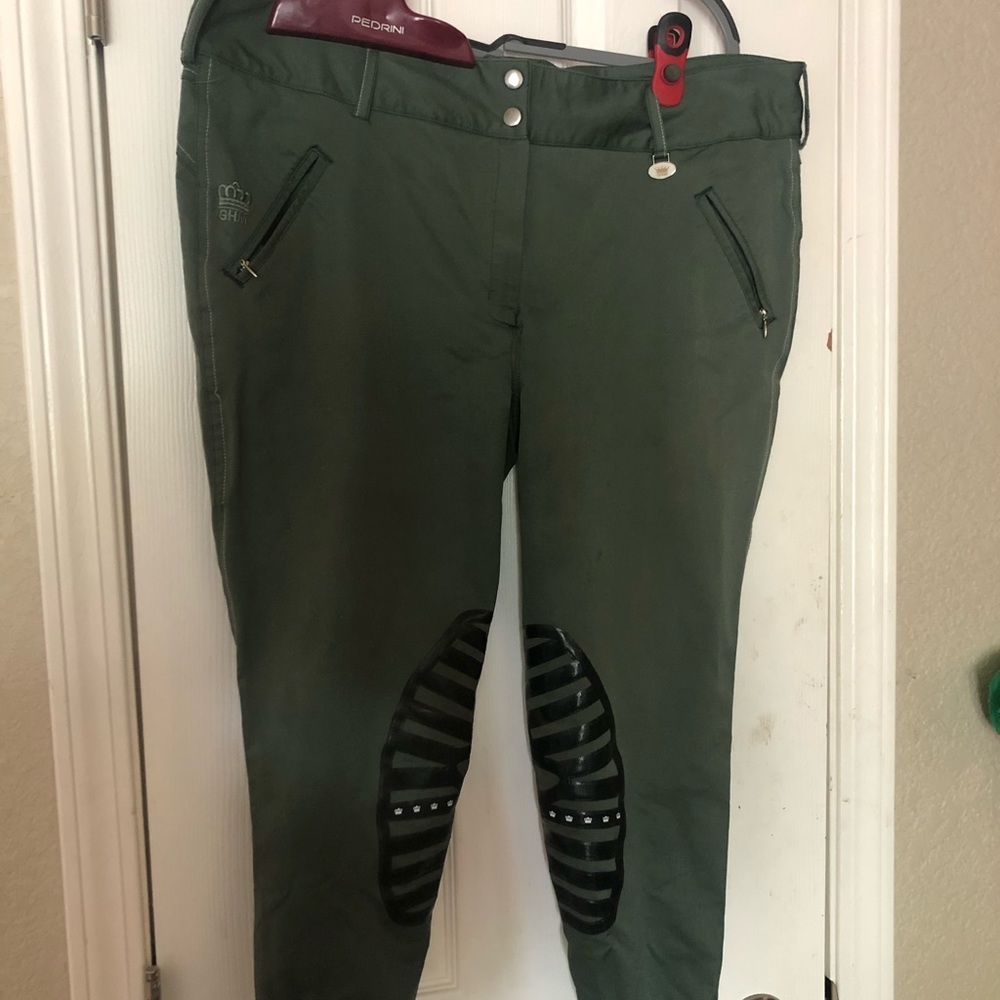 TWO pairs sz 36 GHM derby breeches bundle